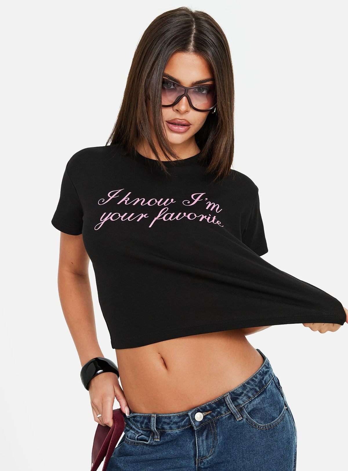 ClubAzura Baby Tee / Y2K koleksiyonu