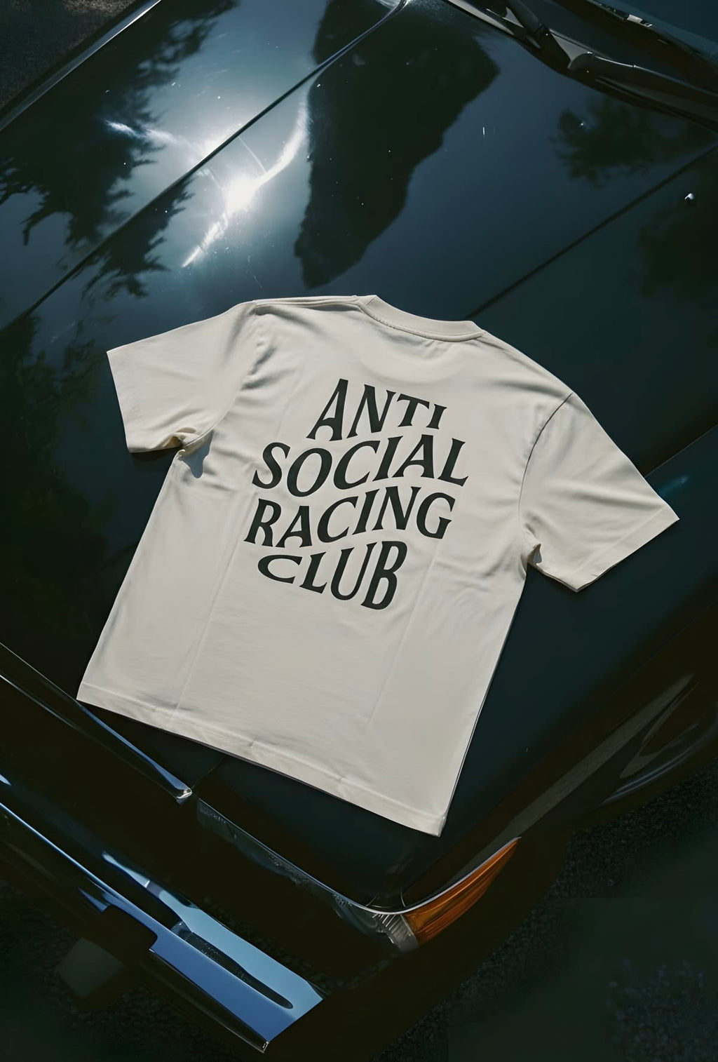 Anti Social Racing Club Unisex Baskılı T-Shirt