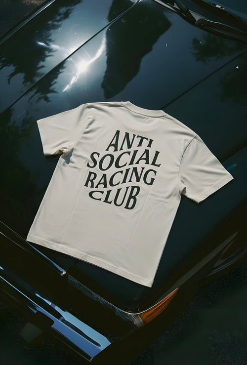Anti Social Racing Club Unisex Baskılı T-Shirt
