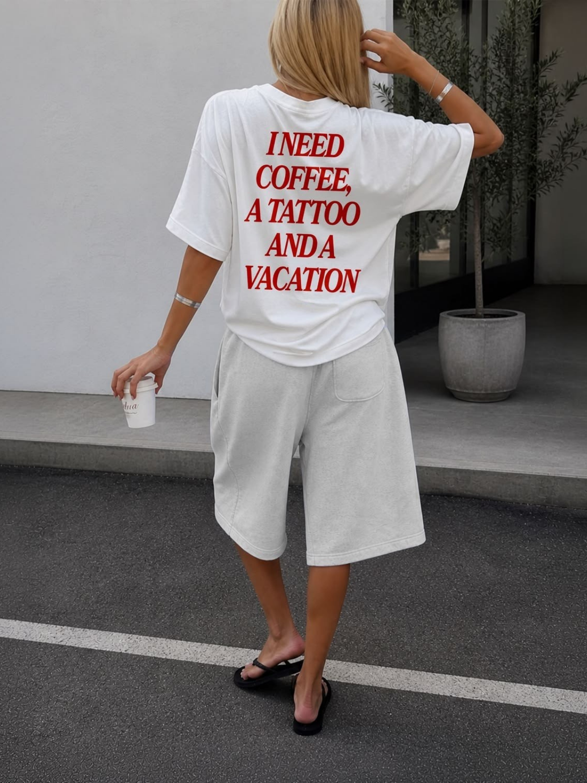Coffee, Tattoo & Vacation Unisex T-Shirt