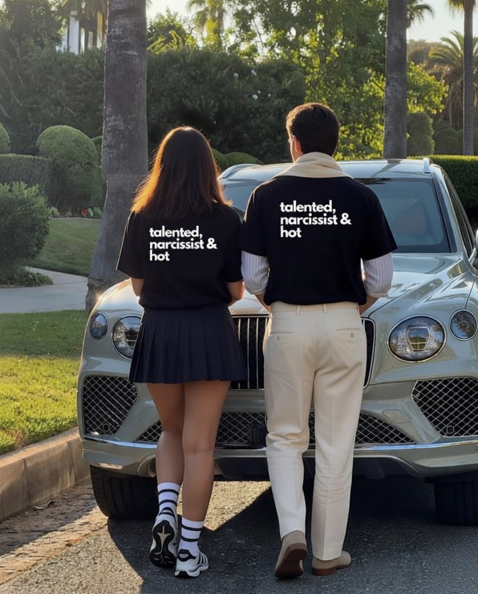 Talented, Narcissist & Hot Unisex Baskılı T-Shirt