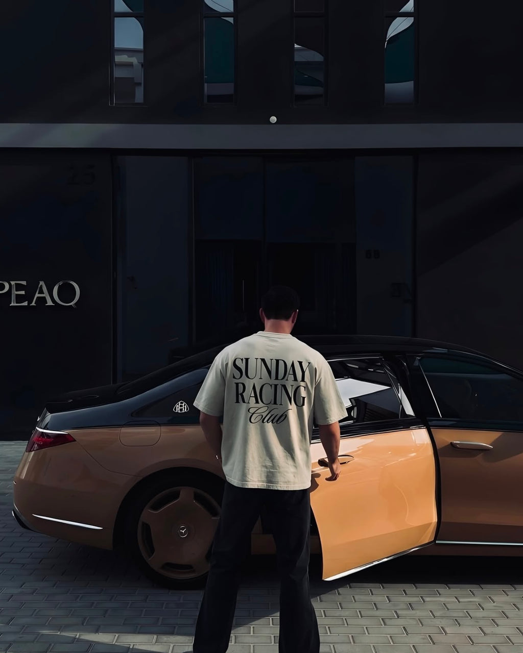 Sunday Racing Club Unisex Baskılı T-Shirt