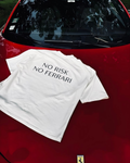No Risk No Ferrari Unisex Baskılı T-Shirt