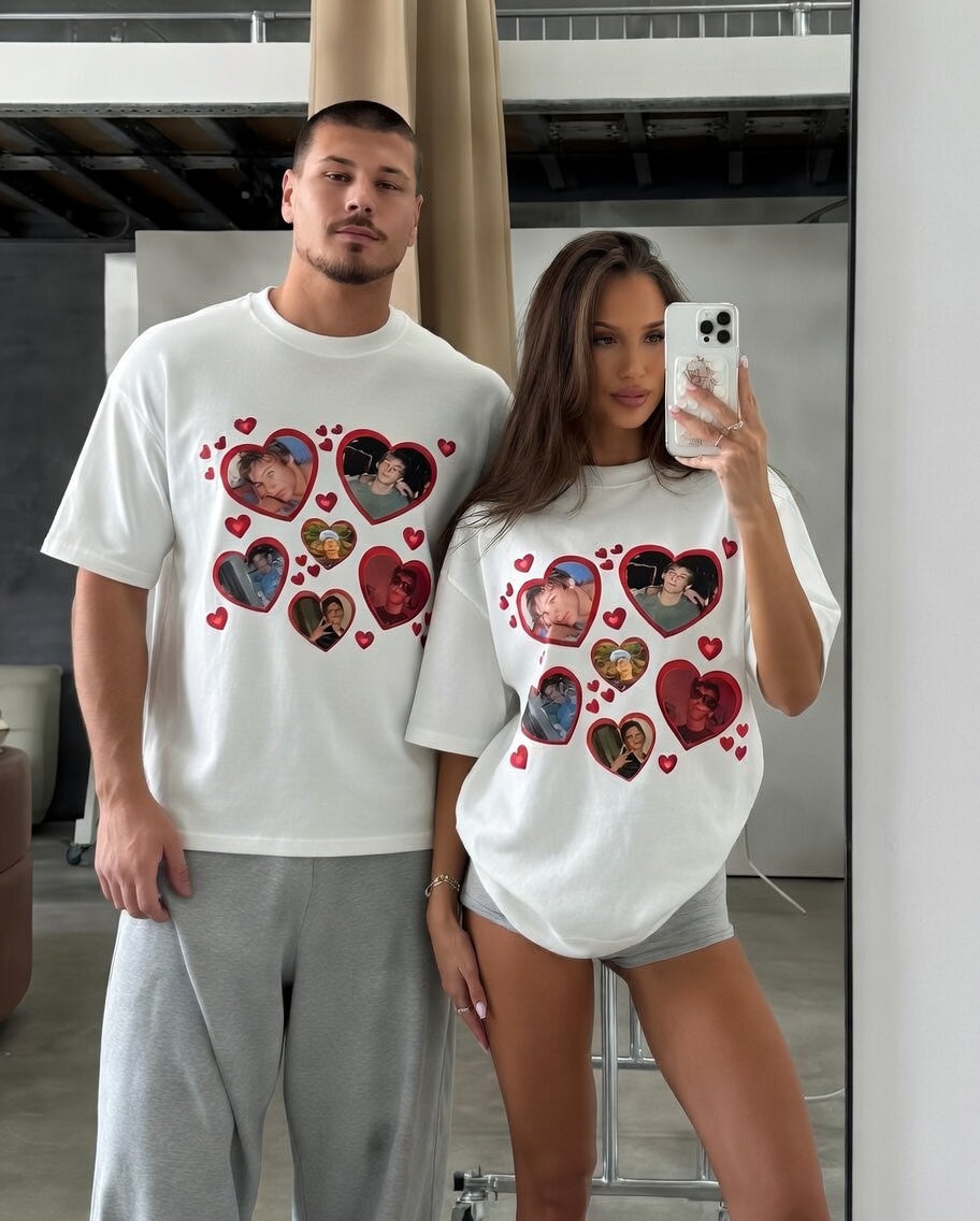 Fotoğraflı ❤️ Kişiye Özel Unisex T-Shirt