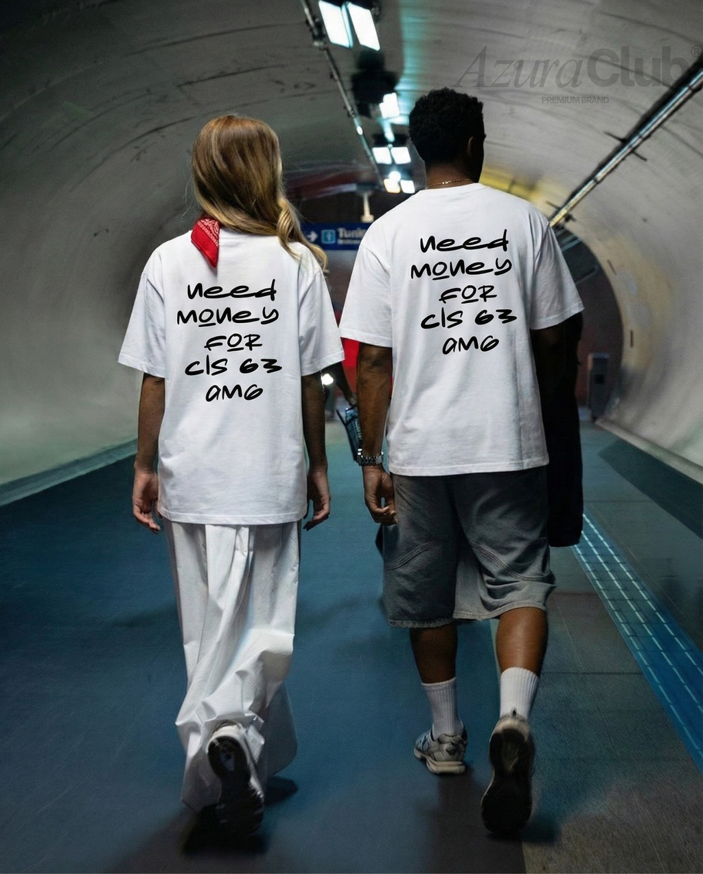 Need Money for AMG ㉦ Unisex Baskılı T-Shirt