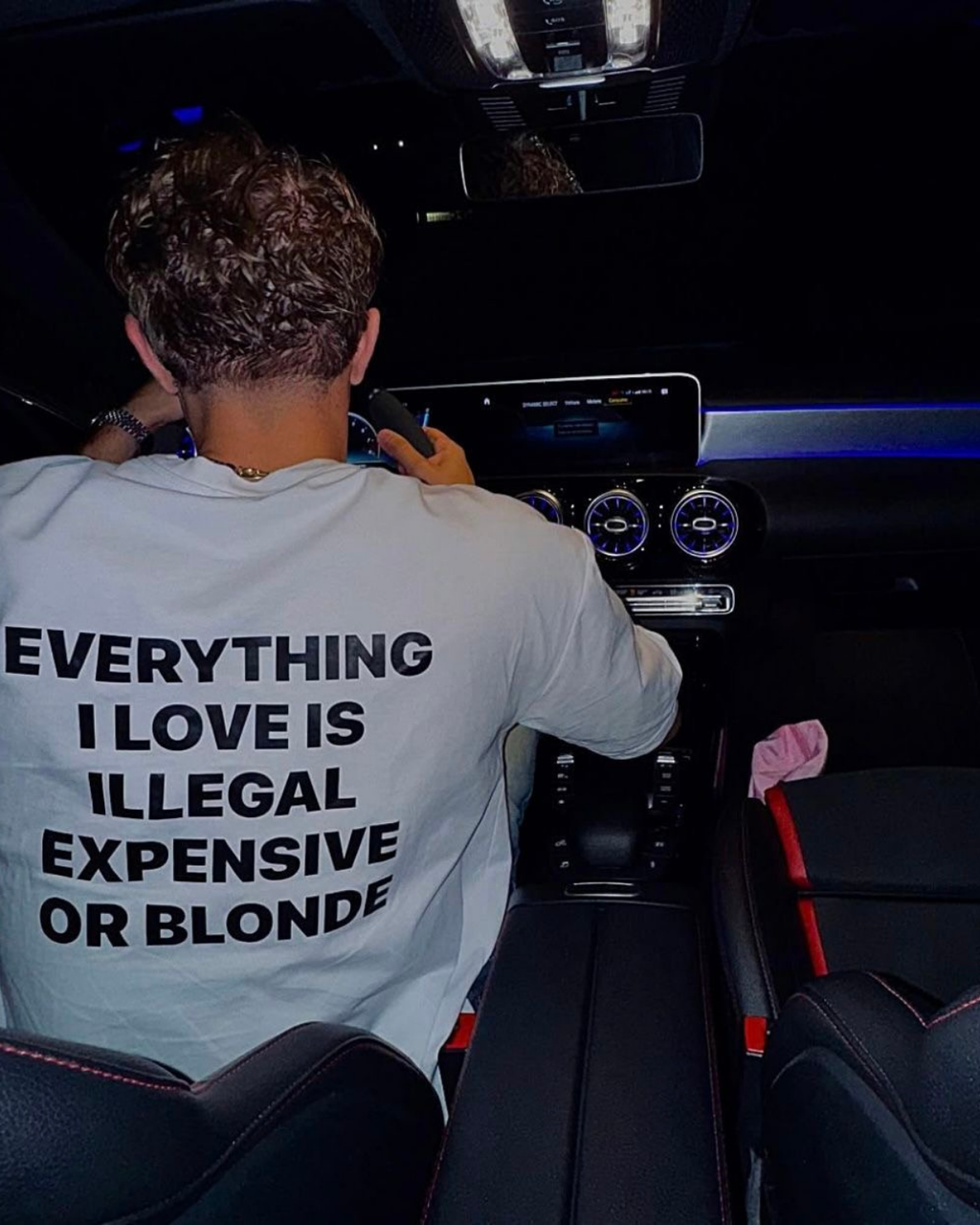 I Love Illegal or Expensive Blonde Unisex T-Shirt