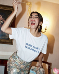 More Pasta, Less Drama Unisex Baskılı T-Shirt