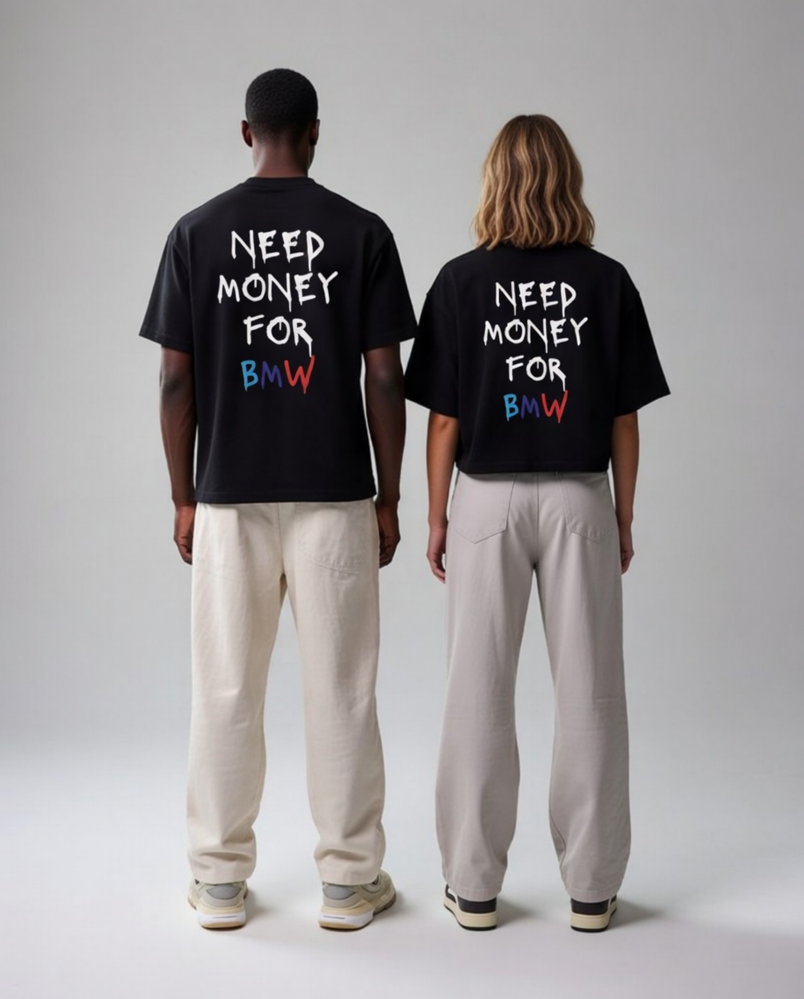 Need Money For BMW ⚫️🔵🔴 Unisex Baskılı T-Shirt