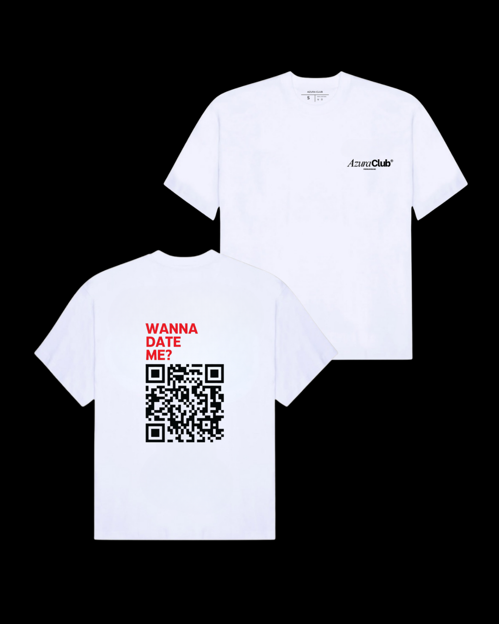 QR Kod Kişiselleştirilebilir Baskılı Unisex T-Shirt