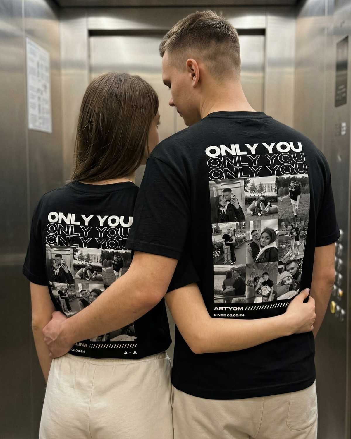 Only You Kişiselleştirilebilir Baskılı Unisex T-Shirt
