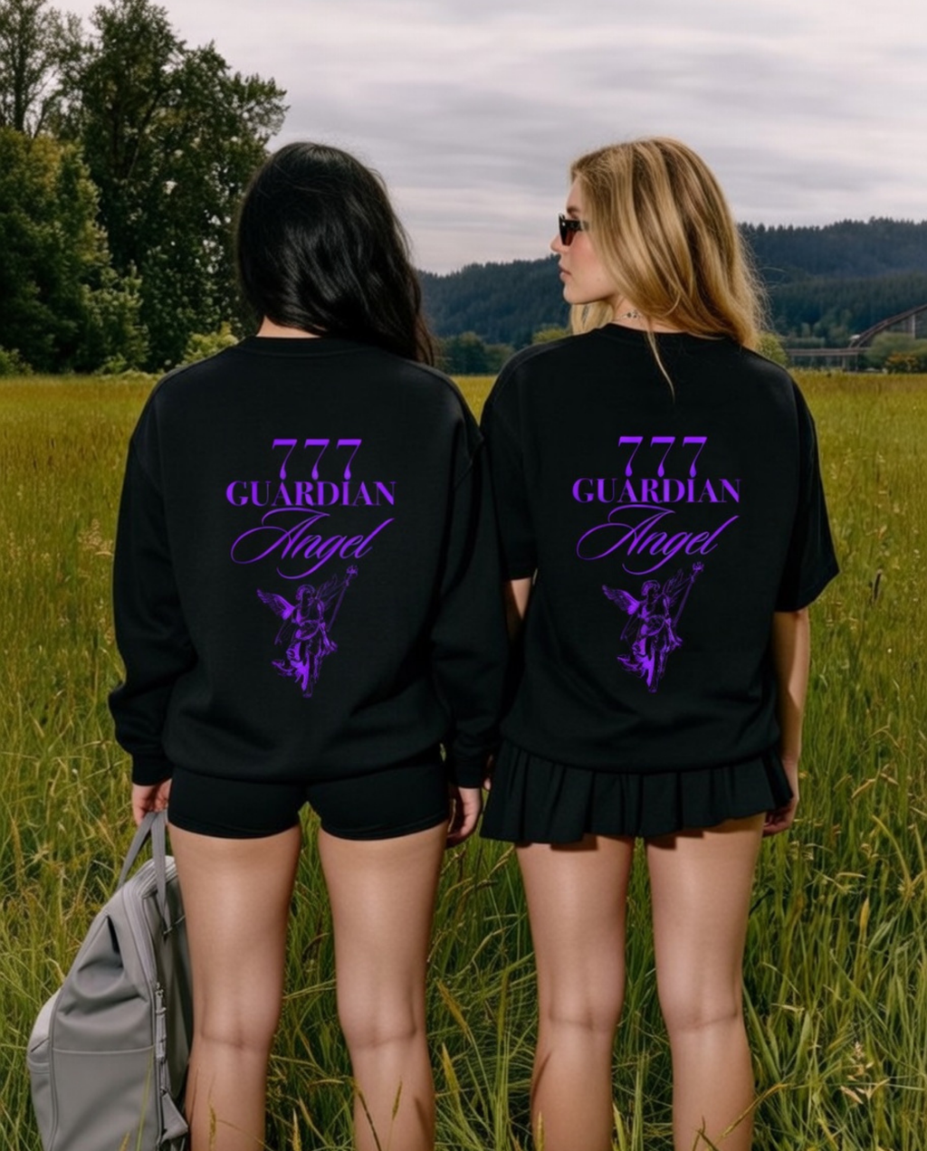 777 Guardian Angel ✨ Unisex Baskılı Sweatshirt