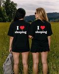 I Love Sleeping Unisex Baskılı T-Shirt