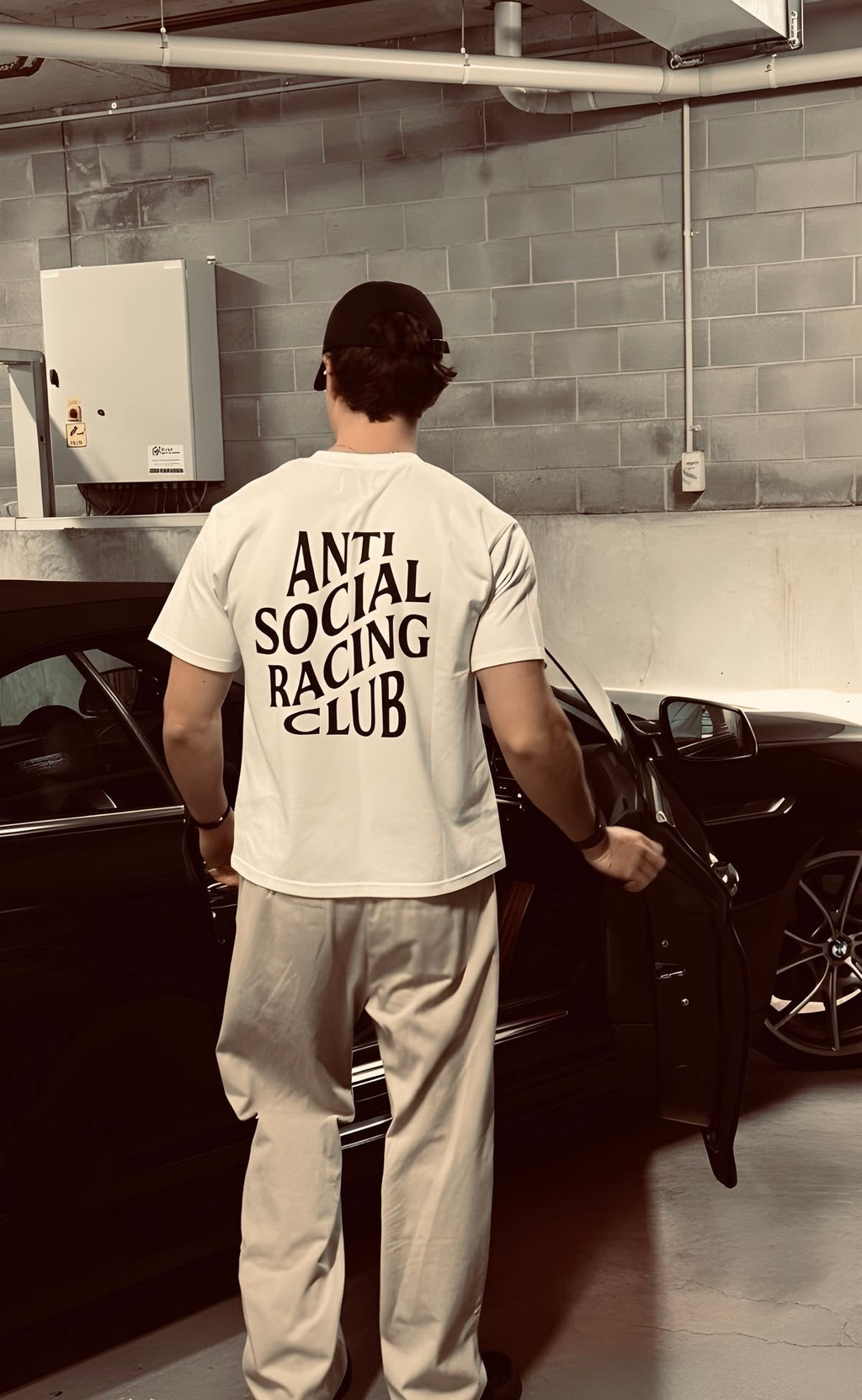 Anti Social Racing Club Unisex Baskılı T-Shirt