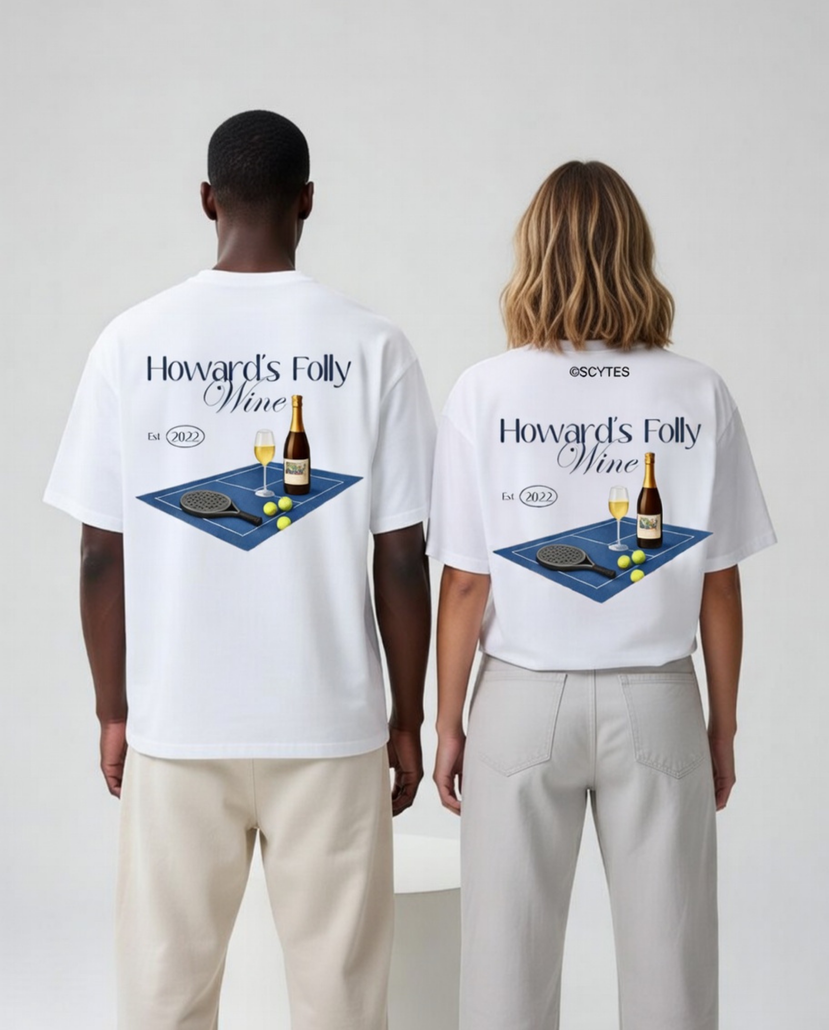 Tennis & Wine 🎾 🍷 Unisex Baskılı T-Shirt