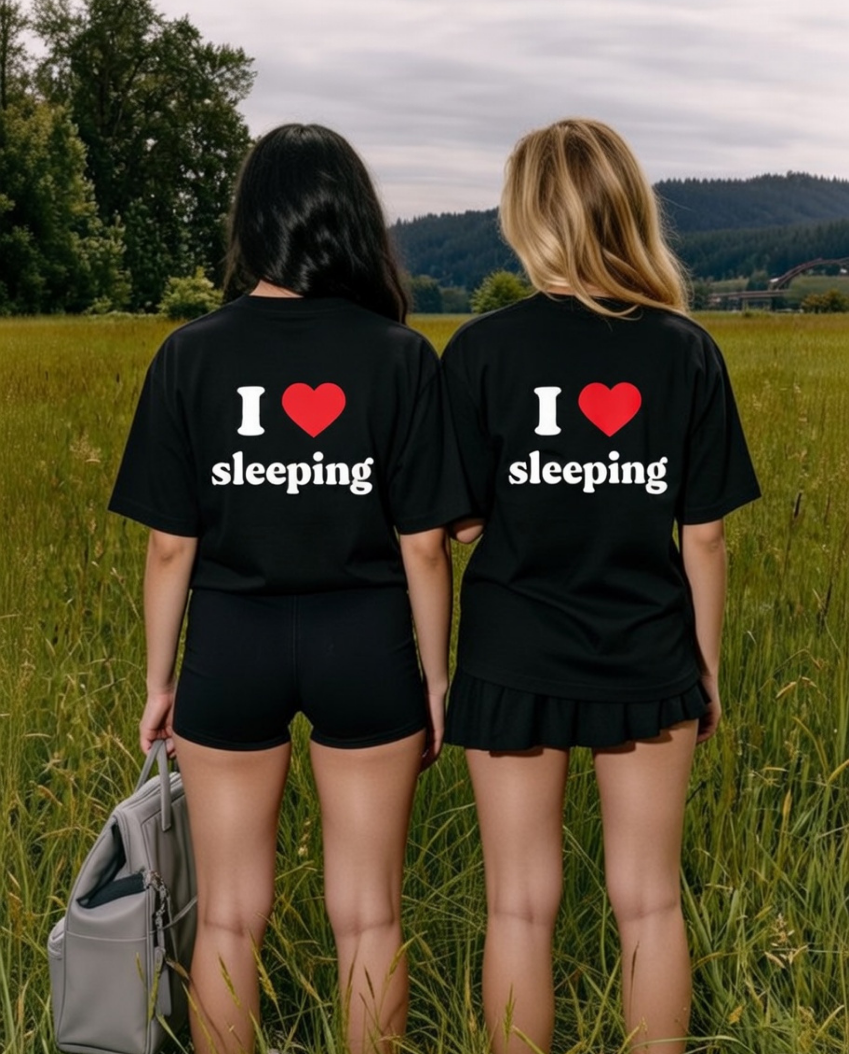 I Love Sleeping Unisex Baskılı T-Shirt