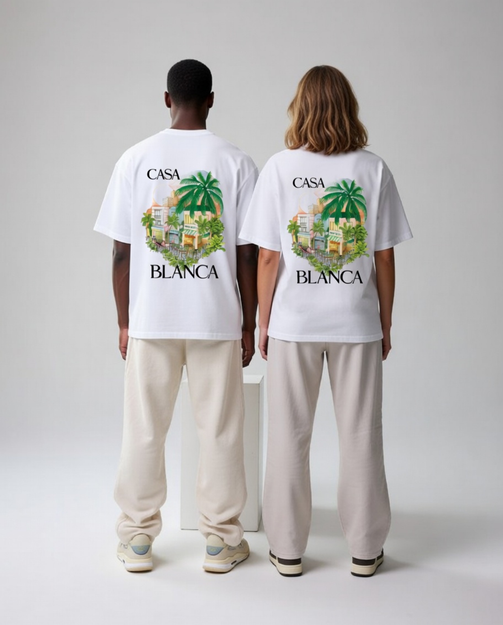 Casablanca Unisex Baskılı T-Shirt