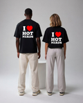 I Love Hot Nerds Unisex Baskılı T-Shirt