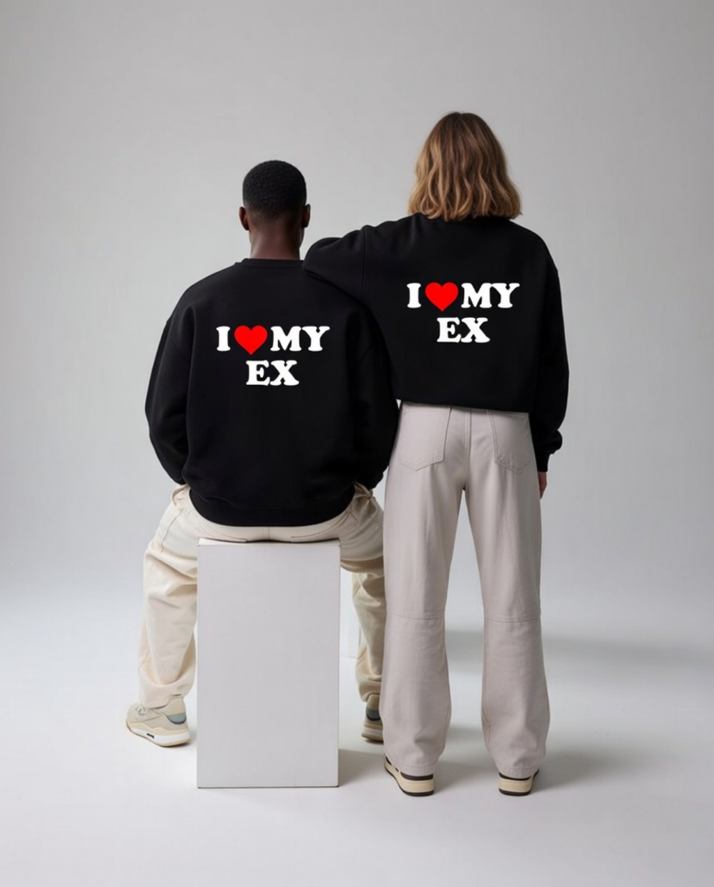 I ❤️ My Ex Unisex Baskılı Sweatshirt