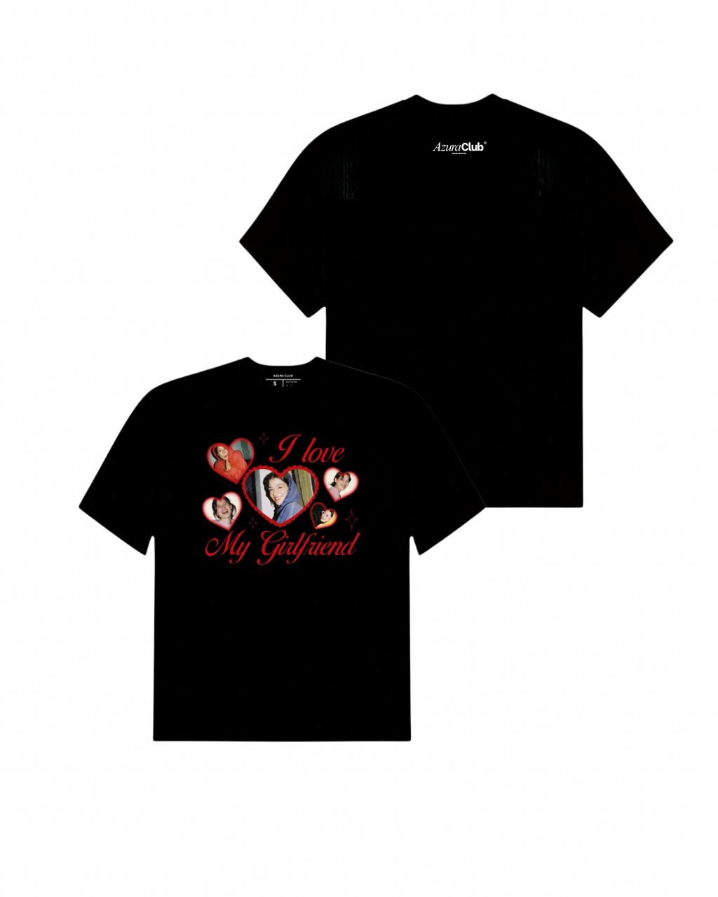 Fotoğraflı I ❤️ My Girlfriend Unisex T-Shirt