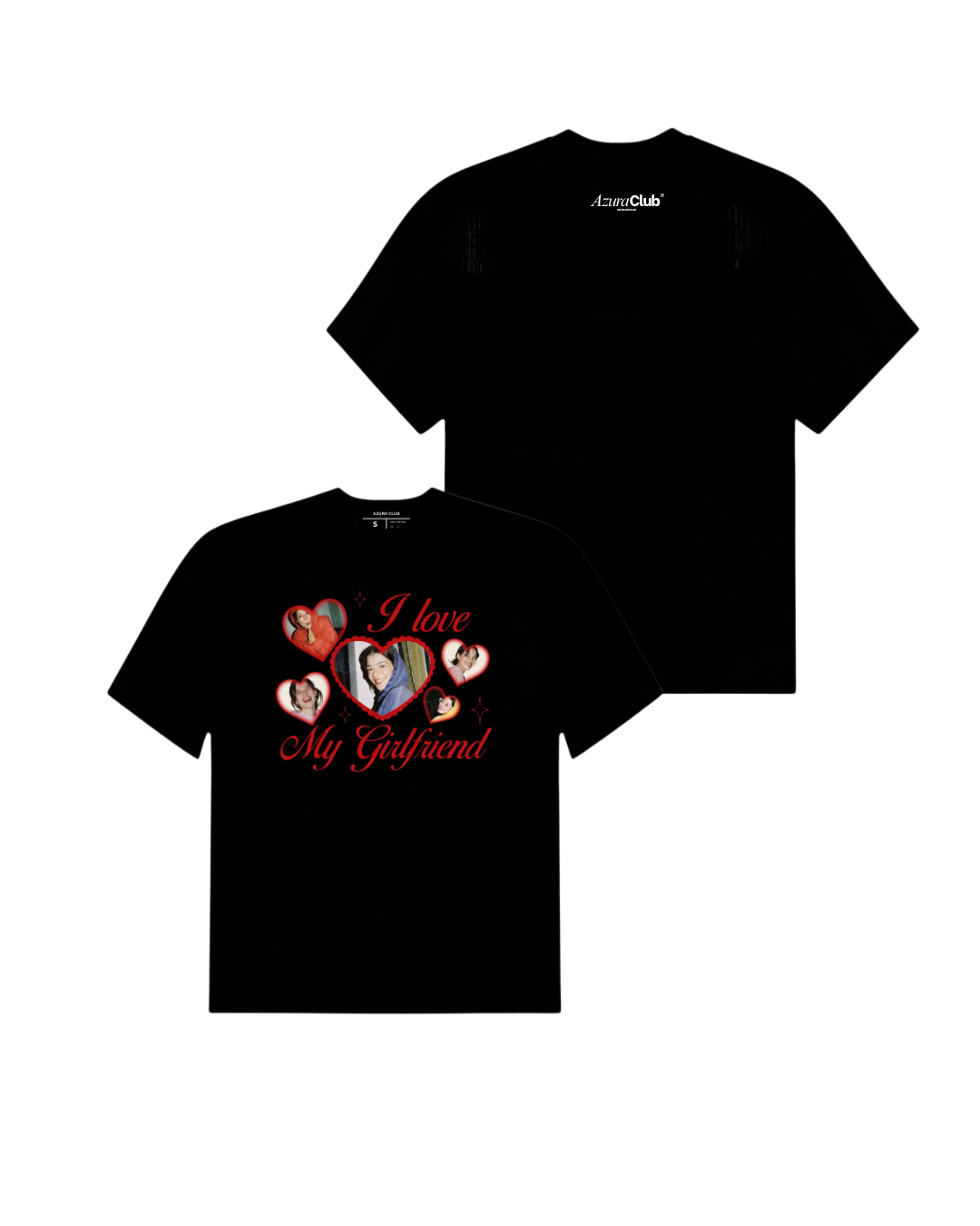 Fotoğraflı I ❤️ My Girlfriend Unisex T-Shirt