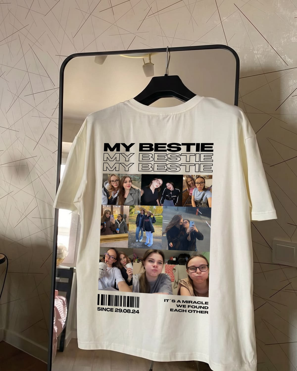 Kişiselleştirilebilir 'Anılar' Baskılı Unisex T-Shirt