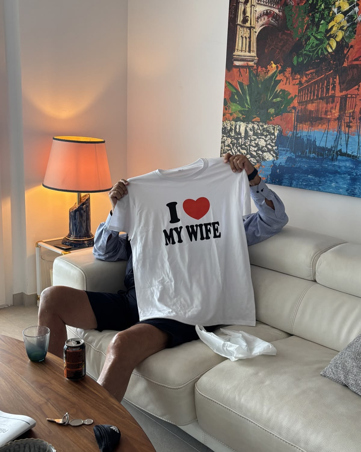 Love My Wife Unisex Baskılı T-Shirt