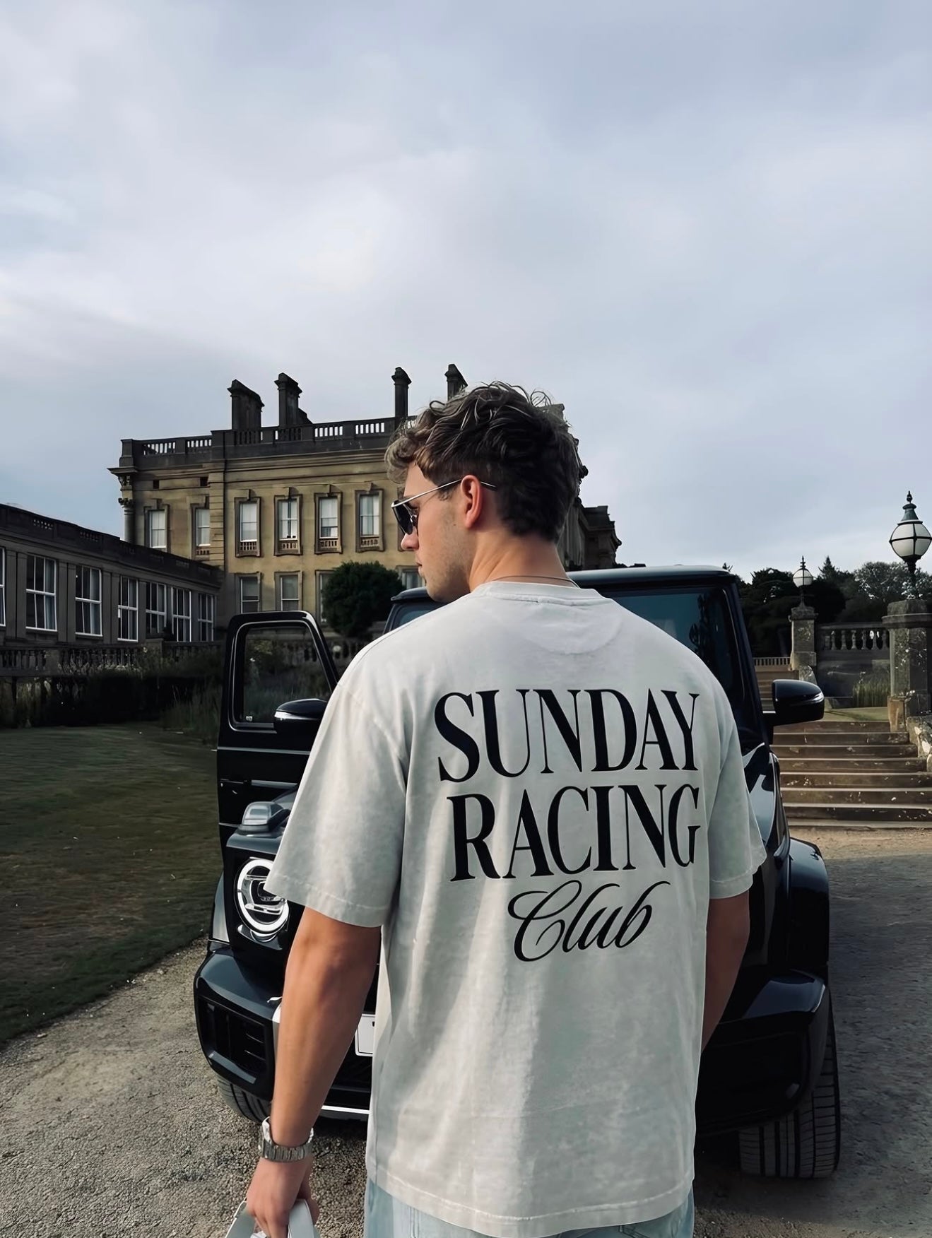 Sunday Racing Club Unisex Baskılı T-Shirt