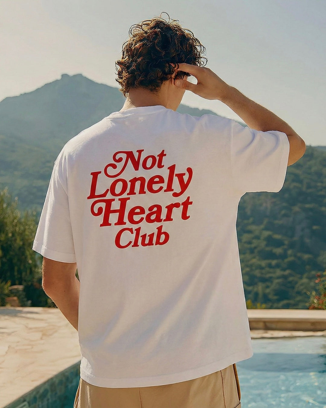 Not Lonely Heart Club Unisex Baskılı T-Shirt