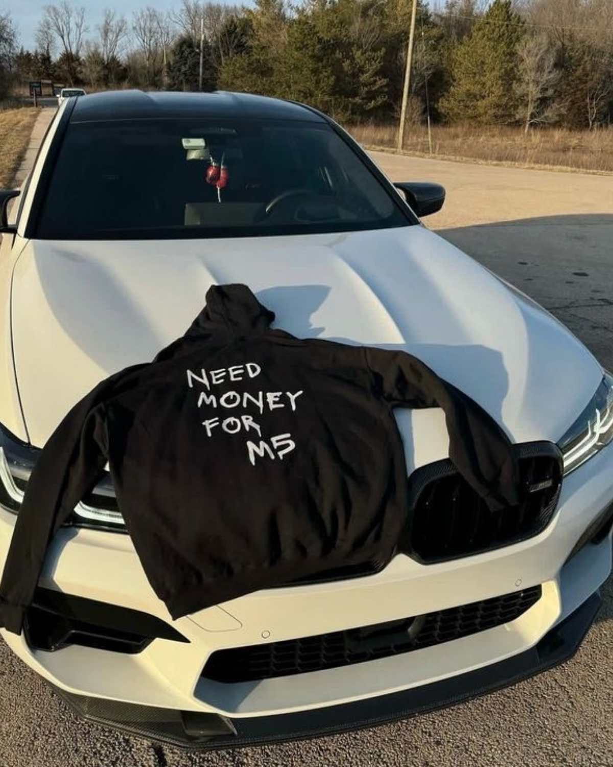 Need Money For BMW M5 Unisex Baskılı Hoodie