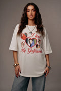 Fotoğraflı I ❤️ My Girlfriend Unisex T-Shirt
