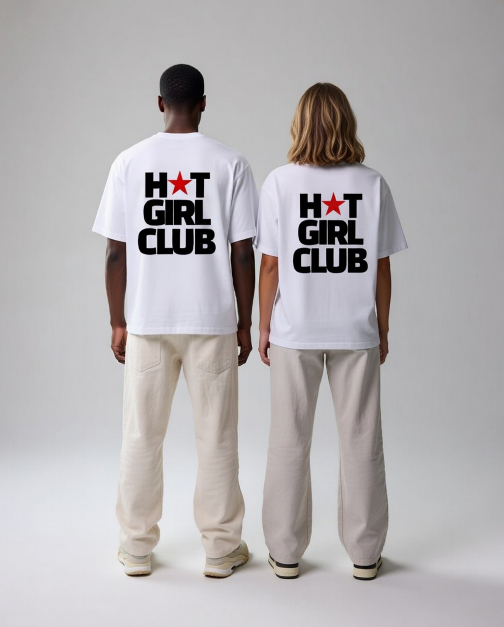 Hot Girl Club 👯‍♀️ Unisex Baskılı T-Shirt