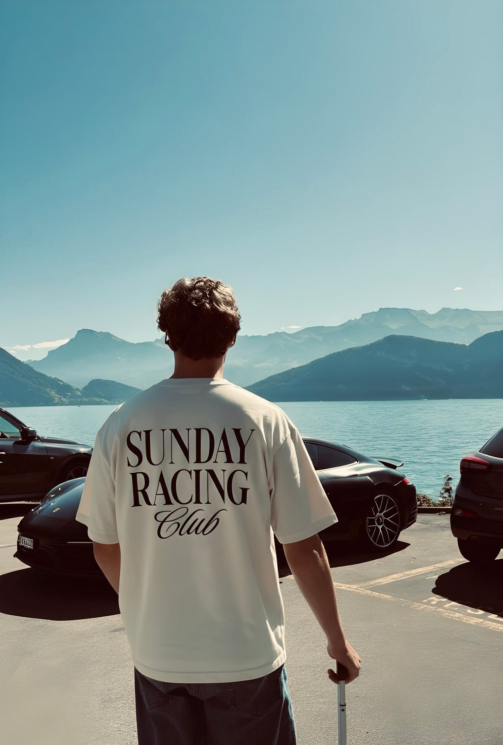 Sunday Racing Club Unisex Baskılı T-Shirt