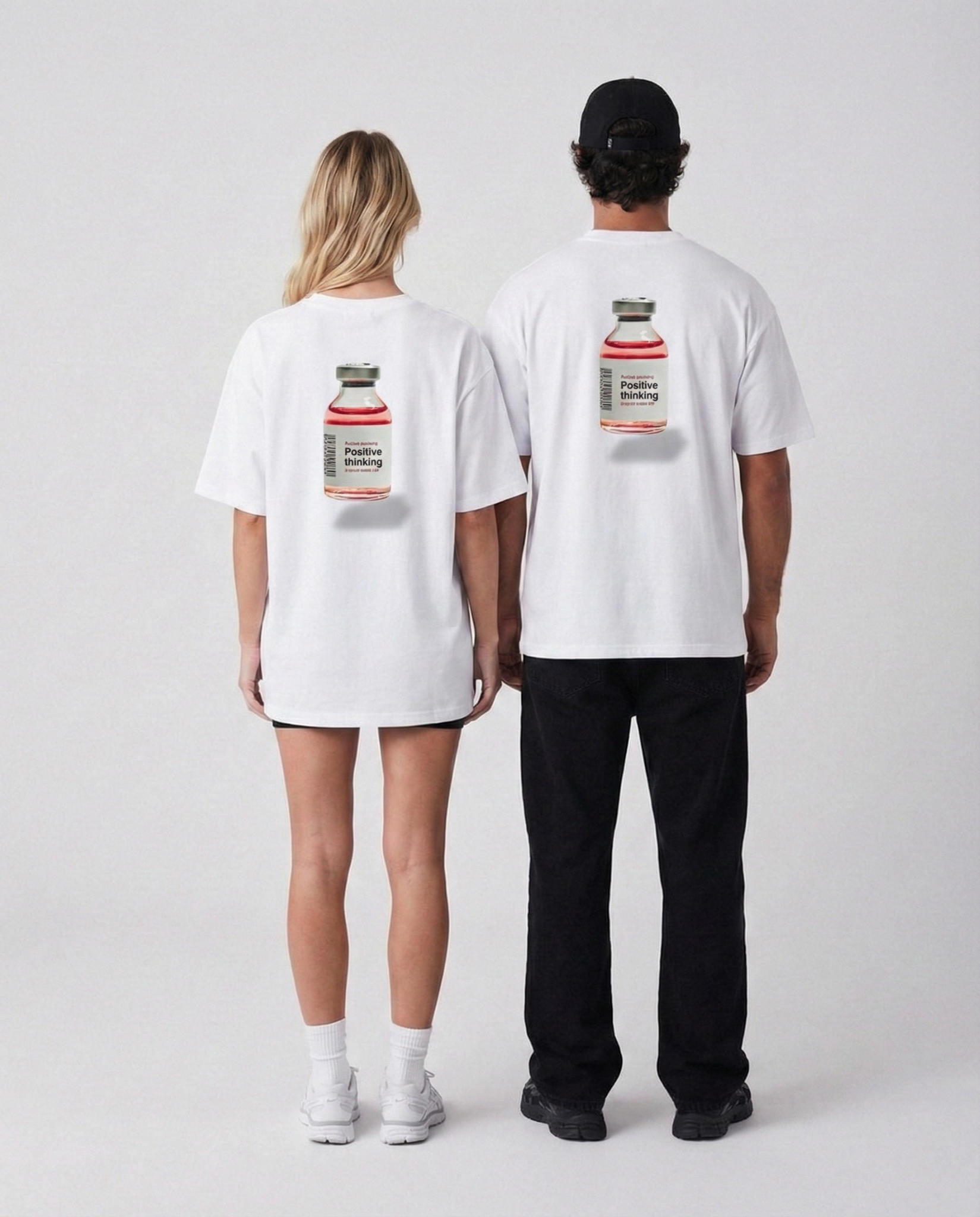 Positive Thinking Unisex Baskılı T-Shirt