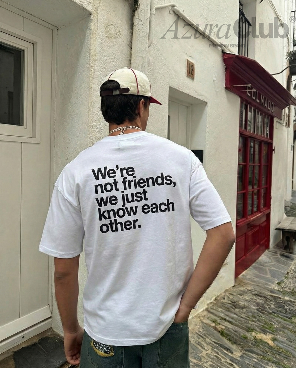 We’re not friends, We just know each other Unisex Baskılı T-Shirt