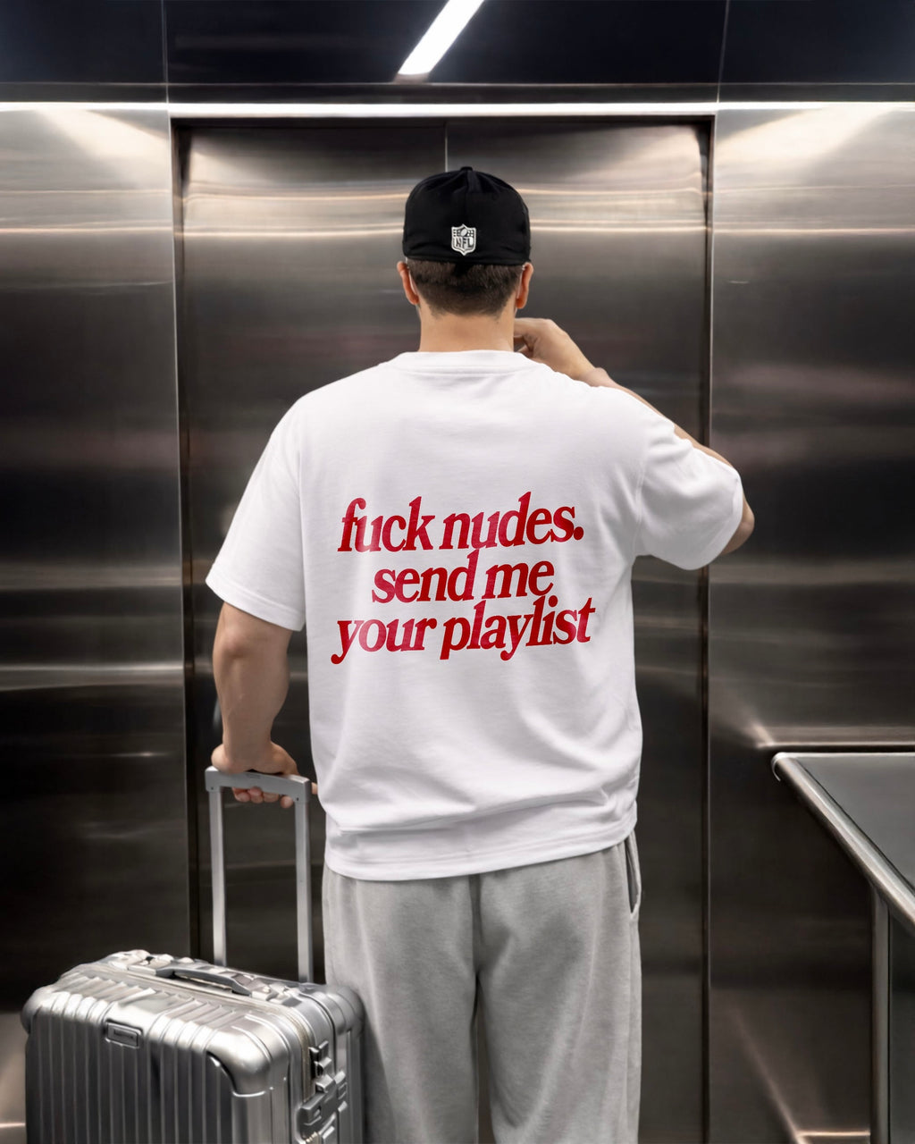 F*ck Nudes, Send Me Your Playlist Unisex T-Shirt