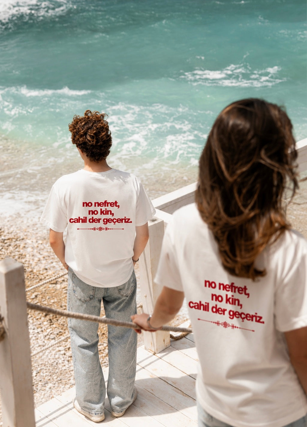 No Nefret, No Kin, Cahil Der Geçeriz Unisex T-Shirt 🇹🇷