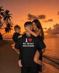 I Love My Crazy Girlfriend Unisex Baskılı T-Shirt