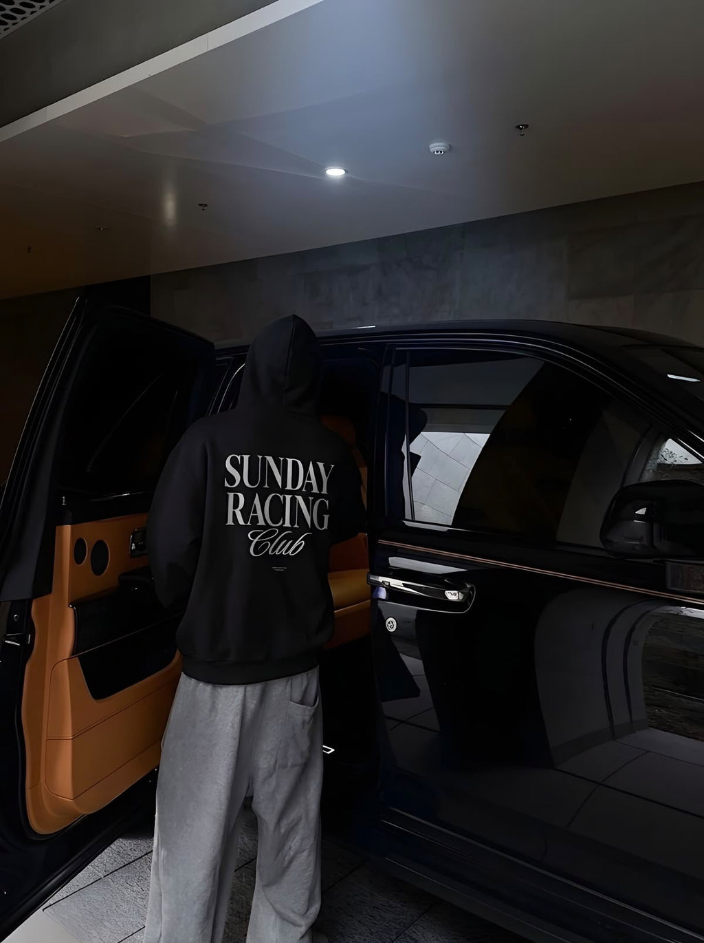 Sunday Racing Club Hoodie — Siyah