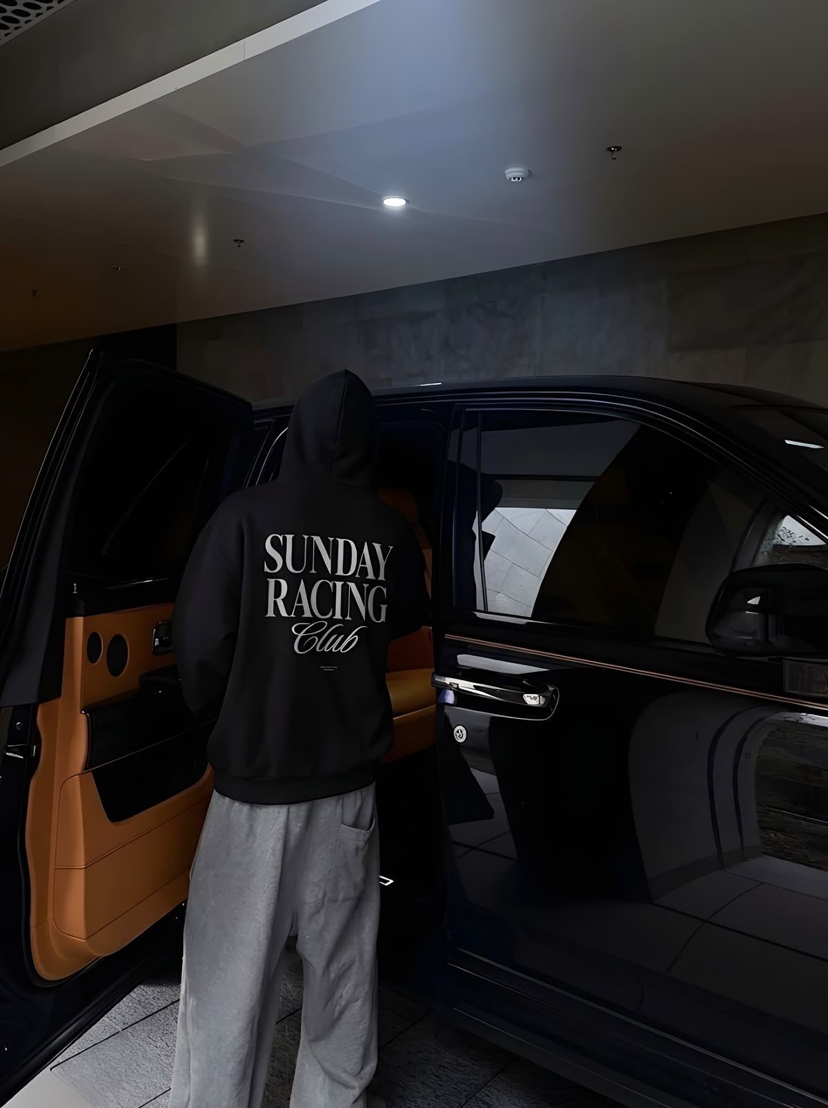 Sunday Racing Club Hoodie — Siyah