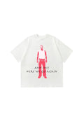 Here We Go Again Grafik T-Shirt — Beyaz