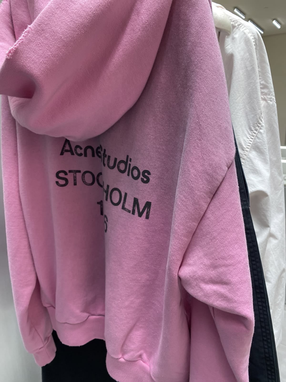Stockholm 1996 Yazılı Hoodie — Pembe