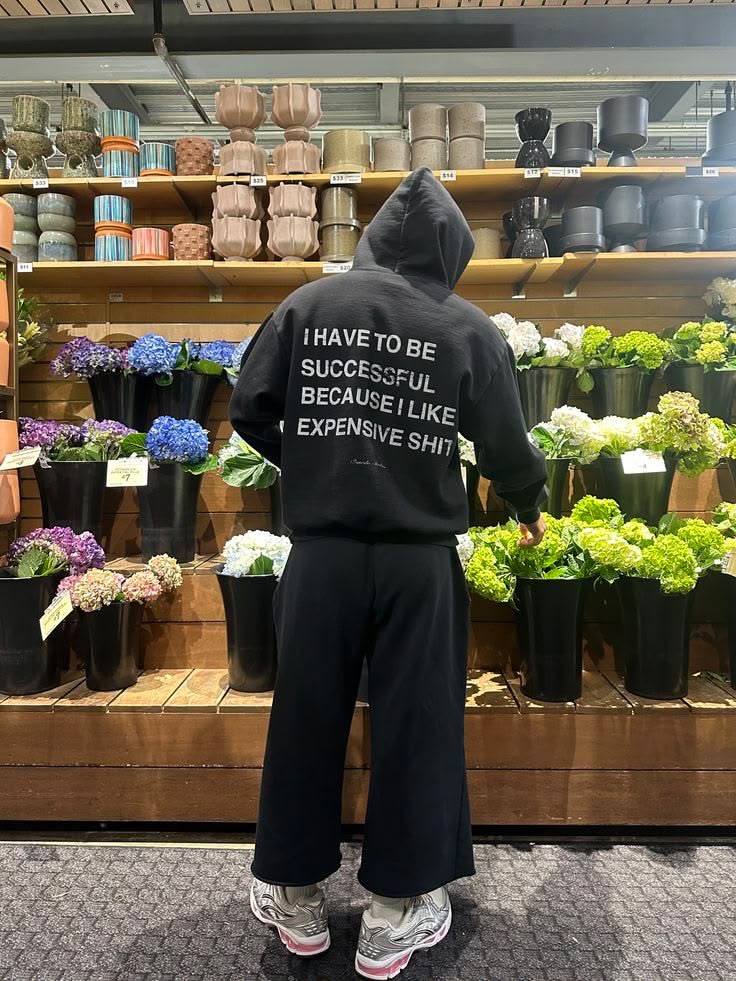 I Have To Be Successful Yazılı Hoodie — Siyah