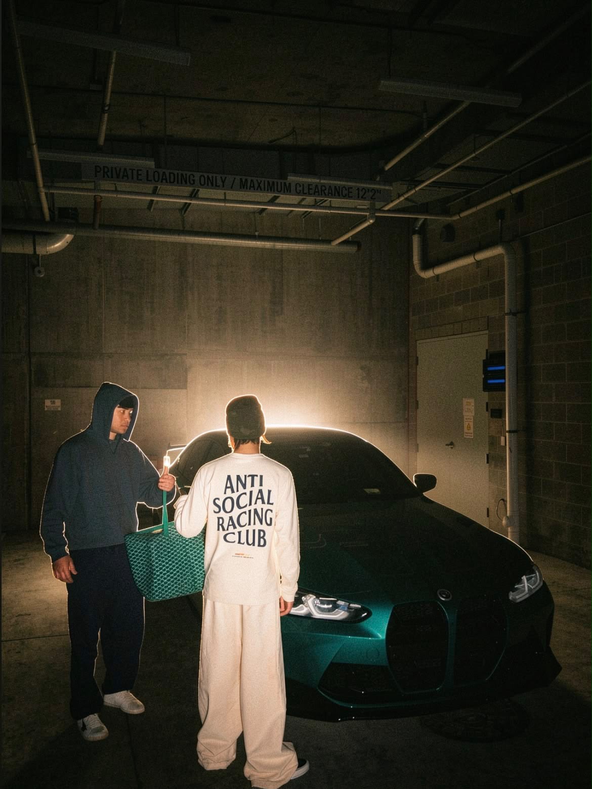 Anti Social Racing Club Sweatshirt — Pembe