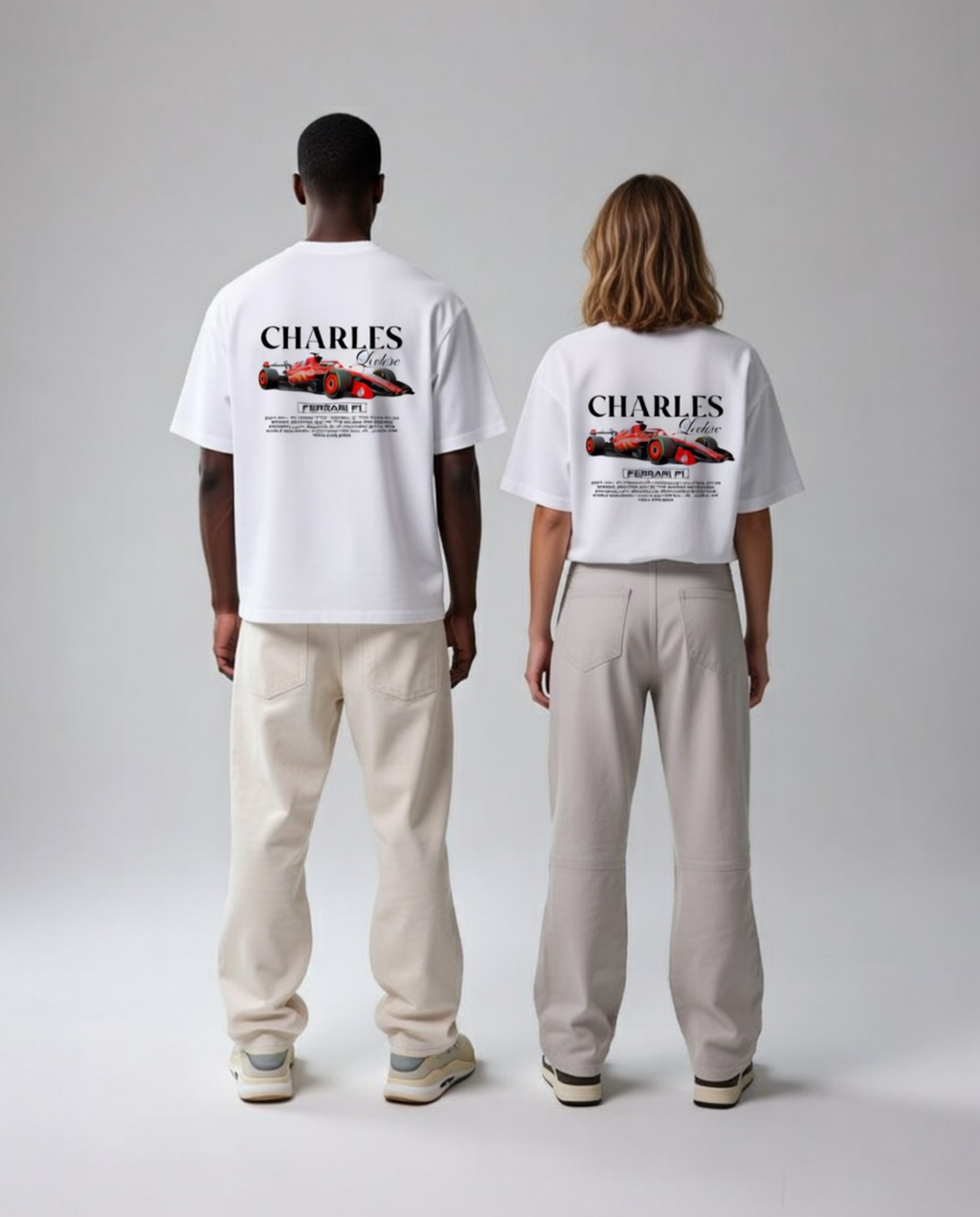 Charles Leclerc F1 Unisex Baskılı T-Shirt