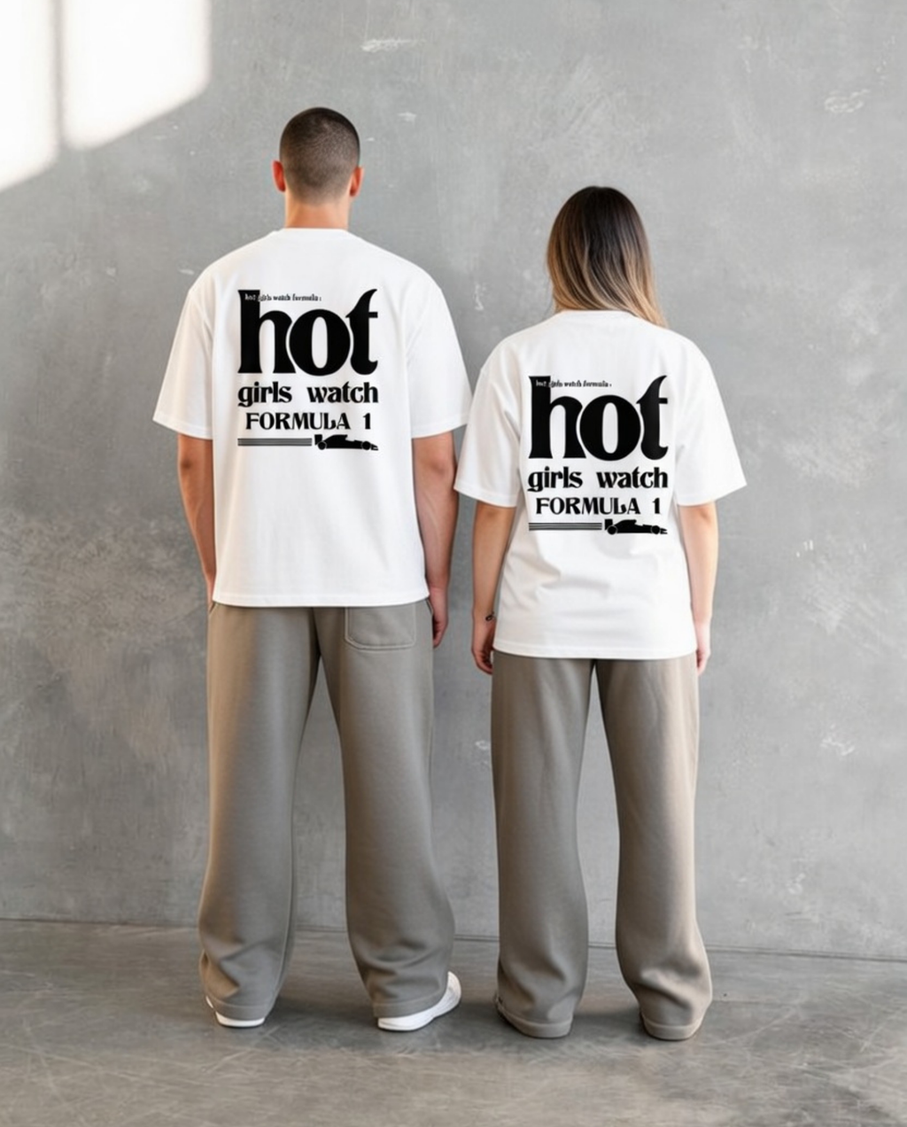 Hot Girls Watch F1 Unisex Baskılı T-Shirt